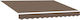 vidaXL Brown Awning Fabric 2.5x3.5m