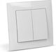 Jager Recessed Wall Switch with Frame
