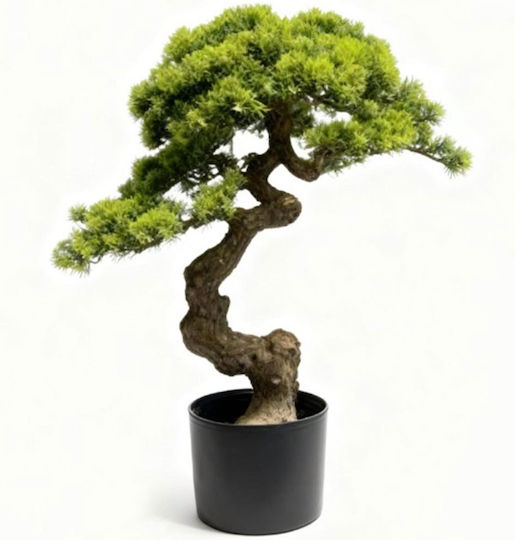 Künstliche Bonsai-Pinie Mini Zen 3331-6 70cm Grüne Supergreens Polyethylen