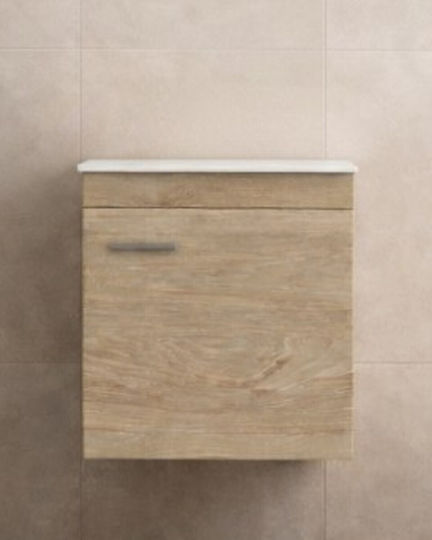 Savvopoulos Emily 50 Vanity Unit Without Sink L49xD29xH55cm Grey