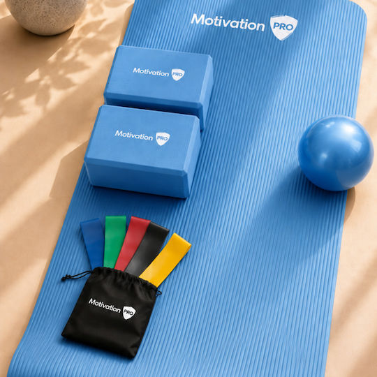 Motivationpro Yoga & Pilates Set – Complete Yoga Pilates & Strengthening Blue