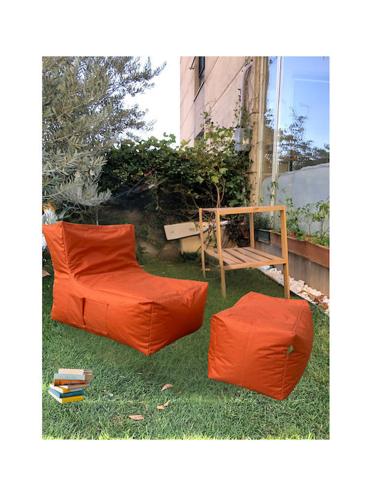 SteweHome Sitzsäcke & Poufs Wasserdichte Orange 75x65x70cm