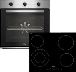 Beko 64402 E Aufsatzbackofen mit Kochfeldern 66...