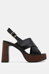 Luigi Black Sandals