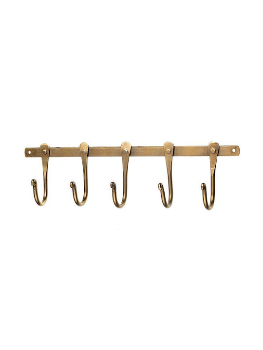 Synchronia Metal Wall Hanger 5 Hooks
