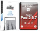 Grizzglass Paperscreen Display Protection Film Compatible Xiaomi Redmi Pad 2 9.7 Inch Transparent