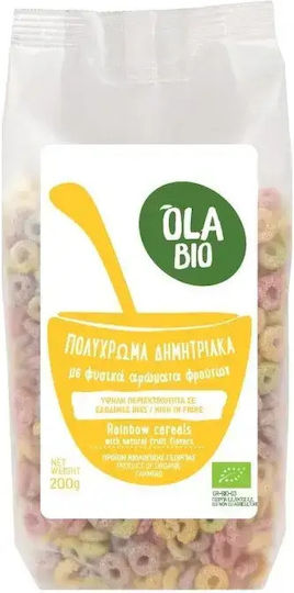 Πολυχρωμα Δημητριακα Φυσικα Αρωματα Φρουτων Βιο 200γρ Βιουγεια