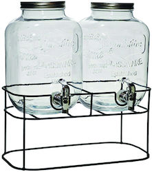 General Trade Getränkespender Glas mit Zapfhahn 5lt