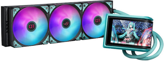 Asus ROG Ryuo IV 360 ARGB Hatsune Miku Edition Υδρόψυξη AIO CPU με 3 Ανεμιστήρες 120mm