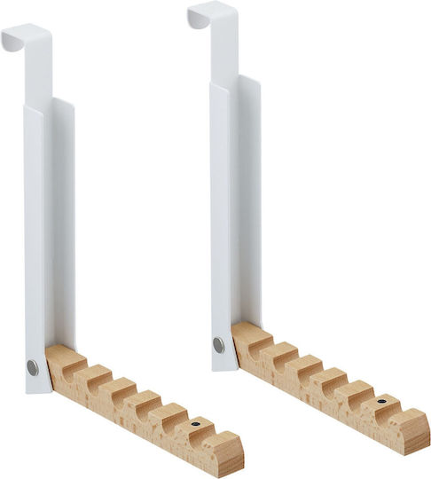 Relaxdays Door Hook Metal 21x18x2.5cm 2 Pieces