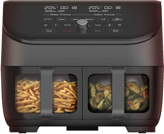Instant Pot Instant Vortex Plus Air Fryer με Wi-Fi & Διπλό Αποσπώμενο Κάδο 7.6lt Μαύρο