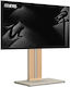 Fitueyes Zen Ft88 Morandi Grey Floor TV Stand 55"-88" Wooden Stand & Adjustable Height