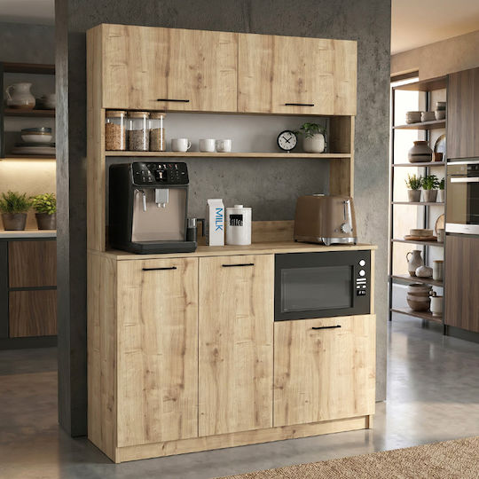 Tuco 3 Επιδαπέδιο Ντουλάπι Sapphire Oak 123.8x40x180εκ.