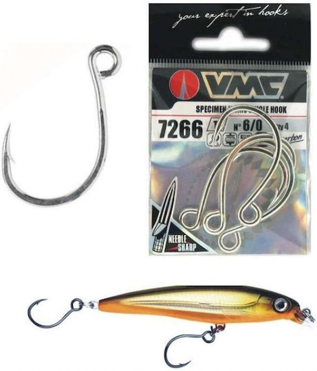 VMC 7266 Ti Hi-Carbon Stainless Steel Extra Wide Gap Fishing Hooks No4/0