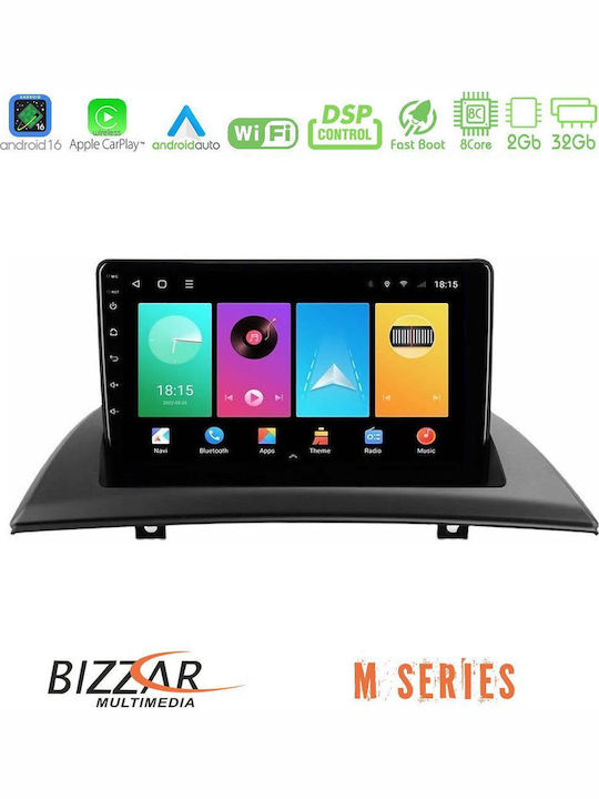 Bizzar Автомобилна Аудио Система за BMW X3 (E83) 2003 – 2010 (Bluetooth/USB/Wi-Fi/GPS/Apple CarPlay/Android Auto) с Touch Screen 9"