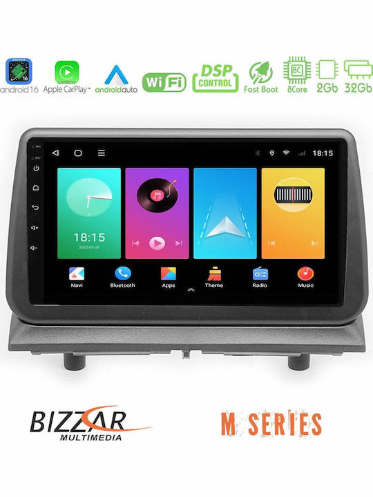 Bizzar Auto-Audiosystem Dodge Nitro 2007-2011 mit Touchscreen 9" Bluetooth USB Eingebautes Wi-Fi GPS Apple CarPlay Android Auto