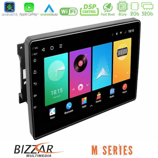 Bizzar Автомобилна Аудио Система за Jeep Commander / Compass / Grand Cherokee / Patriot Dodge Caliber Chrysler 300C / PT Cruiser 2007-2009 (Bluetooth/USB/Вграден Wi-Fi/GPS/Apple CarPlay/Android Auto) с Touch Screen 10"