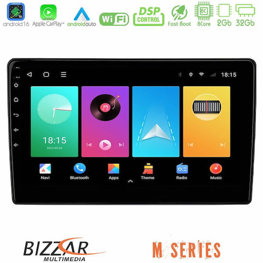 Bizzar Автомобилна Аудио Система За Opel Vivaro Renault Trafic Nissan Primastar 2001-2014 (Bluetooth/USB/Wi-Fi/GPS/Apple CarPlay/Android Auto) С Touch Screen 10"