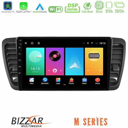 Bizzar Автомобилна Аудио Система за Subaru Legacy / Outback 2002-2008 (Bluetooth/USB/Wi-Fi/GPS/Apple CarPlay/Android Auto) с Touch Screen 9"