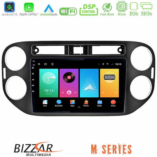 Bizzar Автомобилна Аудио Система за Volkswagen Tiguan / Golf Plus 2004 – 2014 (Bluetooth/USB/WiFi/GPS/Apple CarPlay/Android Auto) с Touch Screen 9"