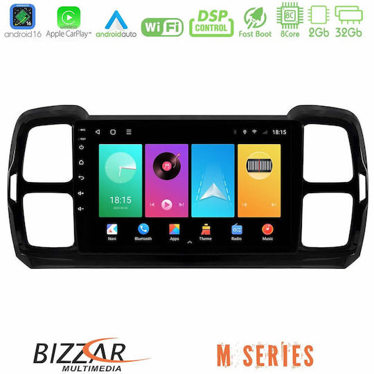 Bizzar Car Audio System for Citroen DS5 2017-2021 Bluetooth USB WiFi GPS Apple CarPlay Android Auto with 9" Touch Screen