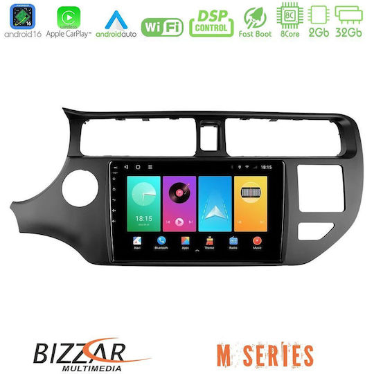 Bizzar Car Audio System for Kia Rio 2011-2015 Bluetooth USB WiFi GPS Apple CarPlay Android Auto with 9" Touch Screen