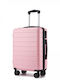 Miss Lulu Cabin Hard Travel Suitcase Pink Height 55cm