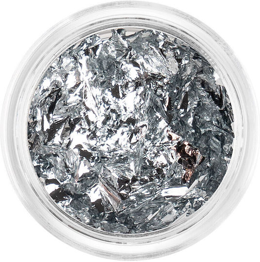 Luxorise Platinum Flake Nageldesign Dekorationen Silber