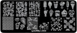Luxorise Nail Art Metal Nail Stamp Template Summer Cocktail Luxorise Nail Art Metal Nail Stamp Template Summer Cocktail