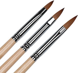 Set 3 Pinsel Für Acryl-Nägel Katzenzunge Luxorise Nr 8 9 10 Set 3 Pinsel Für Acryl-Nägel Katzenzunge Luxorise Nr 8 9 10