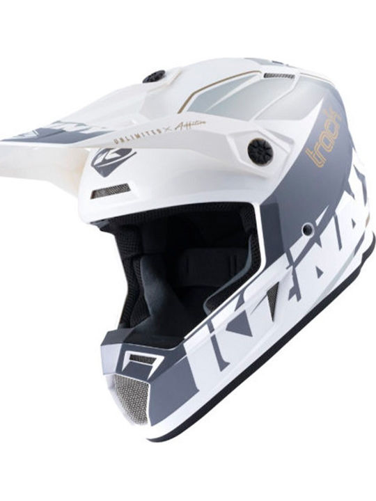 Kenny MX Track White/Silver Κράνος Μηχανής Moto...