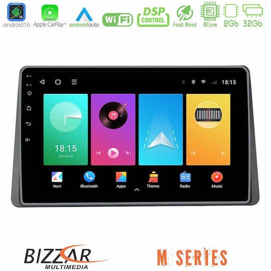 Bizzar Ηχοσύστημα Αυτοκινήτου για Renault Arkana 2019 (Bluetooth/USB/WiFi/GPS/Apple-Carplay/Android-Auto) με Οθόνη Αφής 10"