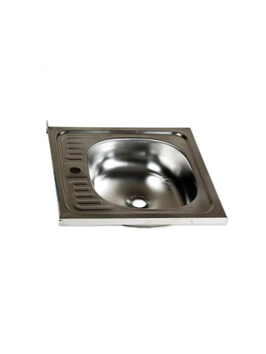 Chiuvetă Încastrabilă Inox 50x50cm Gri 301624528803