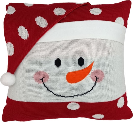 Pernă Decorativă De Crăciun 45x45 2032cc Happy Snowman