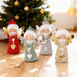 Dekorative Puppe Weihnachtsengel 30 cm Textilfigur Keramikgesicht Dekorative Puppe Weihnachtsengel 30 cm Textilfigur Keramikgesicht