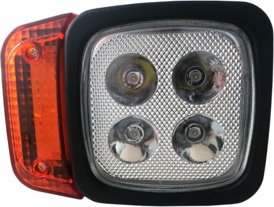 Rechts LED Scheinwerfer Blinker Geeignet Traktor Bagger Schneeschaufel Etc 4 LEDs 12W 1000lm