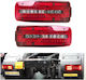 Комплект Ляви Десни LED Задни Фарове Man Tgx Tgs Tgl Tgm 24V 8 Функции E-mark