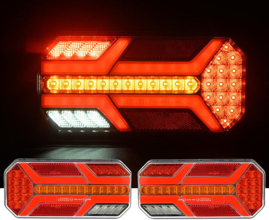 Led Tail Light Set Dynamic Indicator 7 Functions 12/24v
