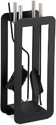Relaxdays Fireplace Tool Set With Black Stand Holder
