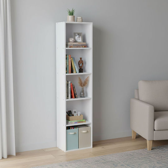 Bibliotecă White 32x24x132 cm