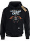 Takeposition Printed Blouse Hoodie Hang Out Black
