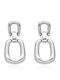 Asimi Body Piercing Dangle Earrings Made of Steel with Stones