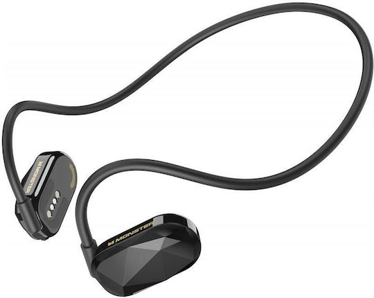 Aria Free Open Ear Bluetooth Handsfree Headphones with Sweat Resistance Black