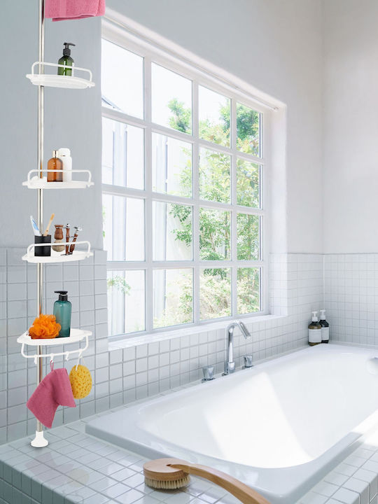 Relaxdays Bathtub Shelf White