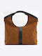Geantă Dama Din Piele Tip Crossbody Tabac