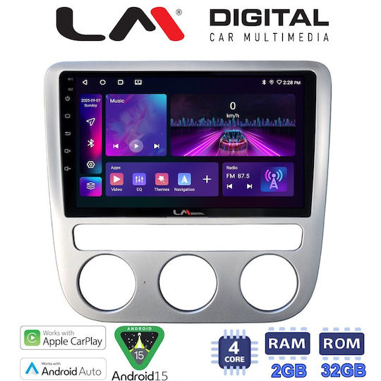 LM Digital Car Audio System for Volkswagen Scirocco Eos 2008 2013 Bluetooth USB Wi-Fi GPS Apple CarPlay Android Auto