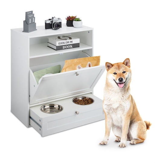 Relaxdays pentru Câine 68cm în Culoare Albă