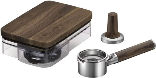 Kitchenaid Espresso Accessories Set Walnut Wood Portafilter Tamper Keswas
