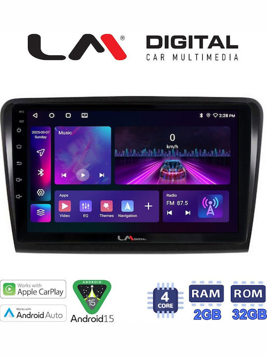 LM Digital Car Audio System for Skoda Superb 2008>2015 Bluetooth USB Wi-Fi GPS Apple CarPlay Android Auto