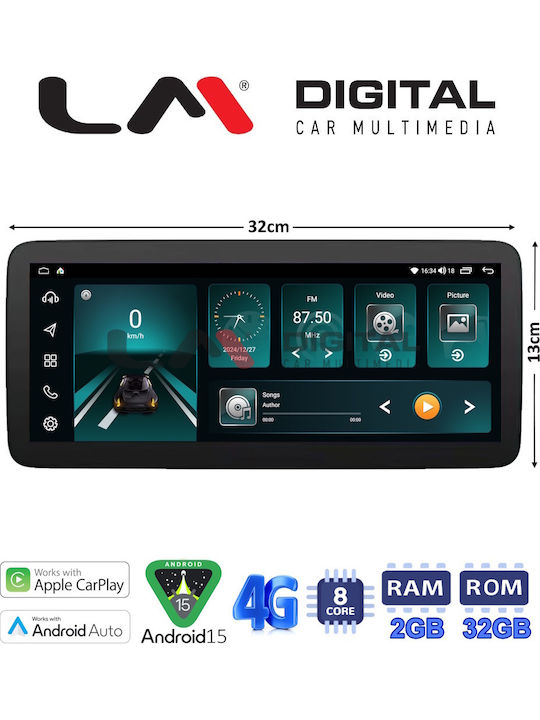 LM Digital Sistem Audio Auto Pentru Nissan Note 2013 > 2020 Bluetooth USB Wi-Fi GPS Apple CarPlay Android Auto